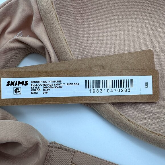 SKIMS Women's Smoothing Intimates Full Coverage Lightly Lined Bra,  Clay Color - Picture 7 of 16